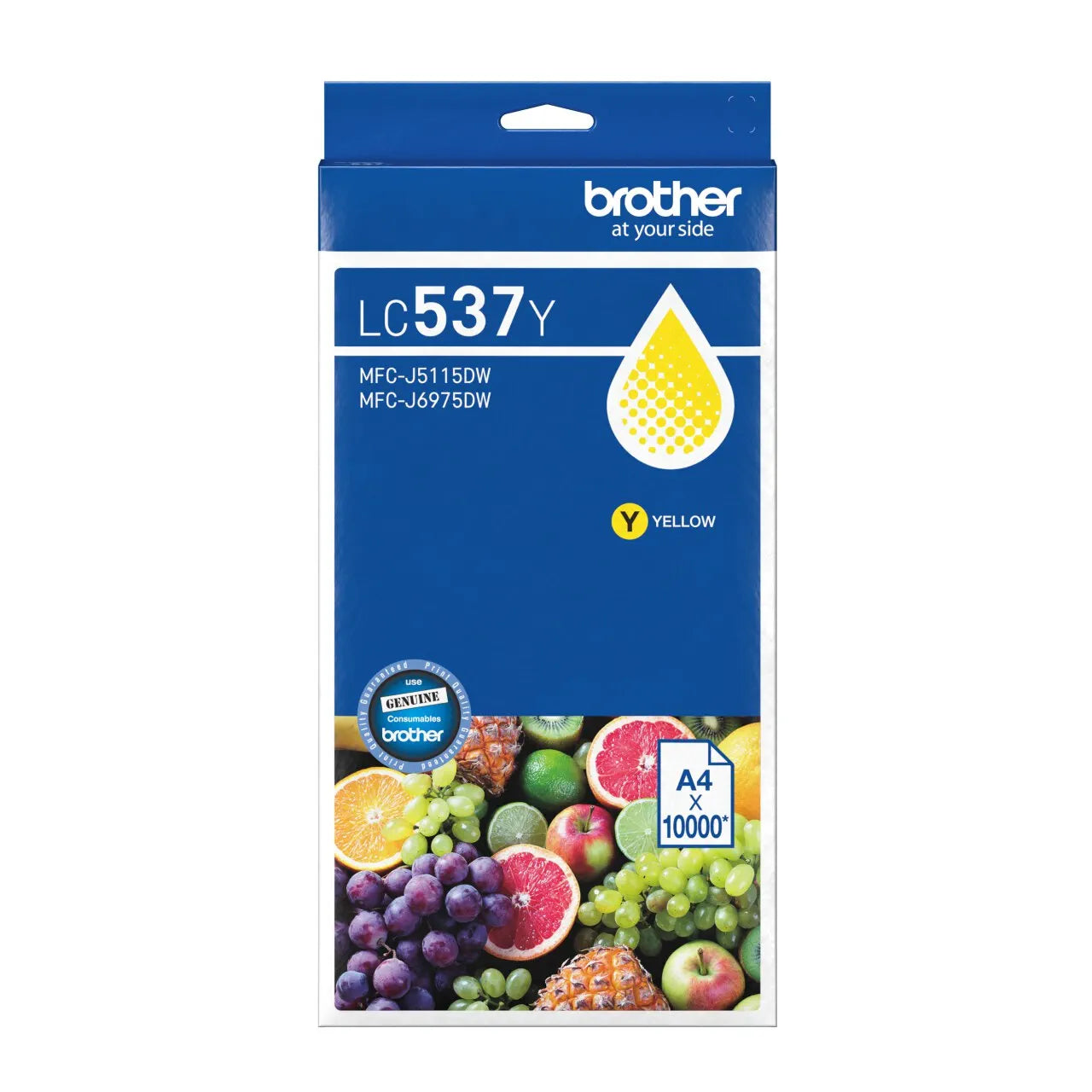 Genuine Brother LC537Y Yellow Ultra High Yield Ink Cartridge (10K)