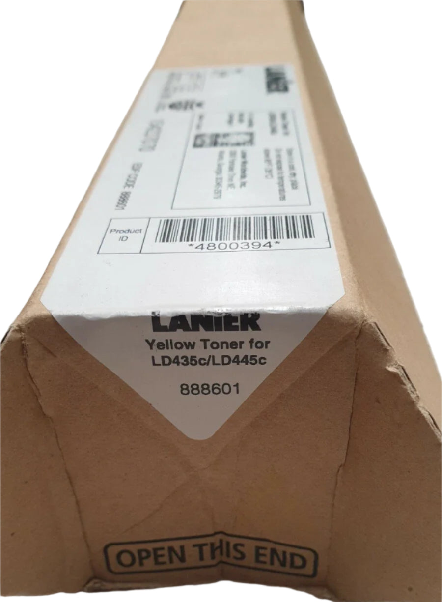 1 x Genuine Lanier MPC3500 MPC4500 LD435C LD445C Yellow Toner Cartridge 17K [888601]