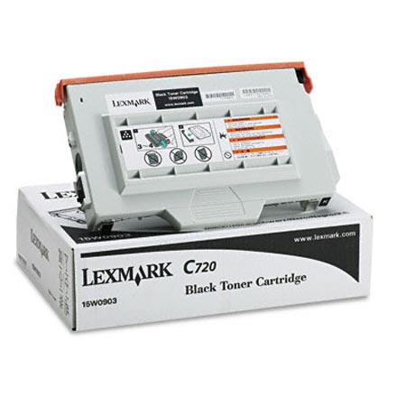1 x Genuine Lexmark C720 Black Toner Cartridge 12K [15W0903]
