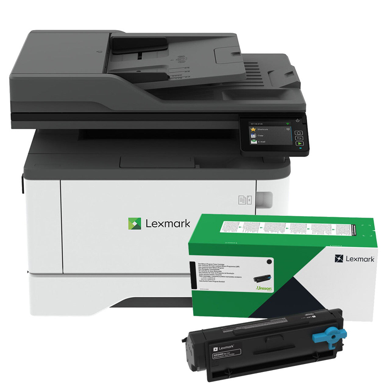 BUNDLE: Lexmark MX431ADW A4 Mono Laser Printer + BONUS: Extra 55B6H00 Toner (15K)