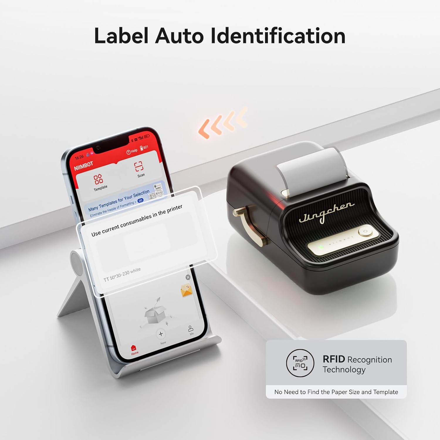 *New!* Niimbot B21 Classic Black Thermal Smart Label Printer BT [NIIMBOTB21]