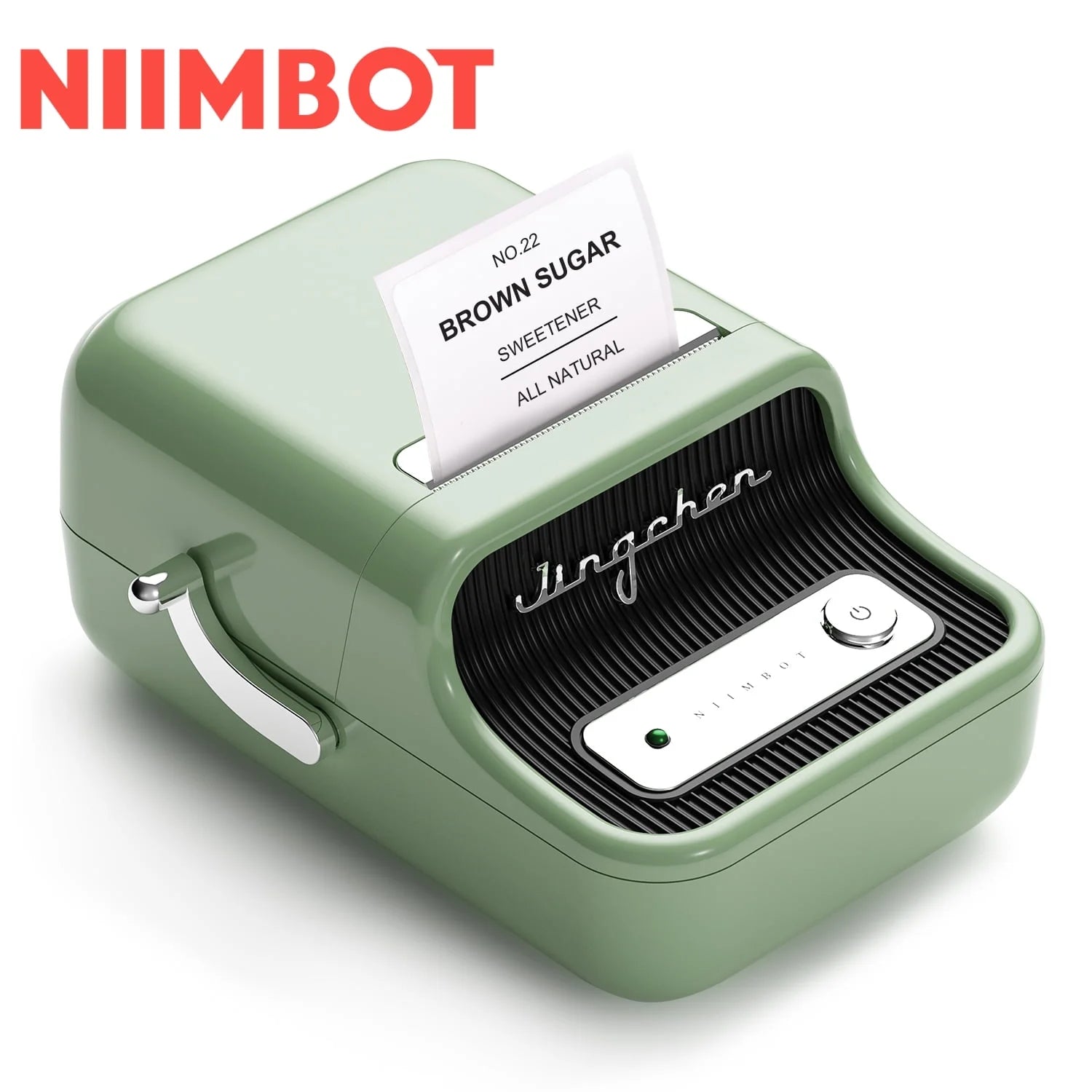 BUNDLE: Niimbot B21 Pro Green Thermal Smart Label Printer BT+5x Decorative label rolls New Years Special [NIIMBOTB21_Pro]