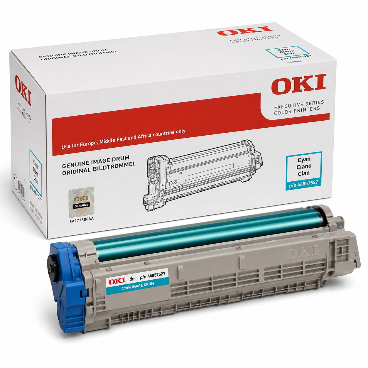 Genuine OKI ES8434DN Cyan Drum Unit Cartridge (30,000 Pages) [46857527]