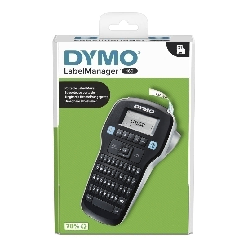 DYMO LabelManager 160P Portable QWERTY Label Maker for 6 9 12mm D1 Tapes [2174612] product photo