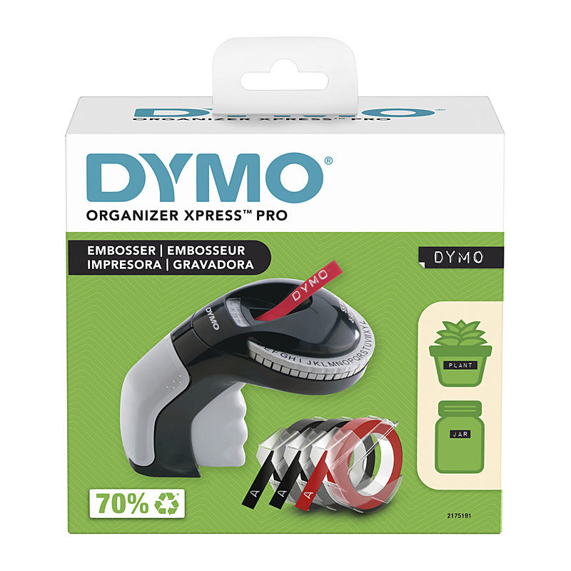 DYMO Organizer Xpress Pro Handheld Embossing Label Maker with 3 Tapes [2175191] product photo