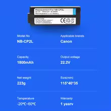 OZ NB-CP2L PINK Lithium-ion Rechargeable Battery Pack for Canon Selphy CP1300 CP1500 [NBCP2LH]