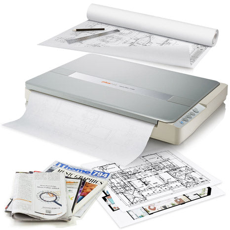 Plustek A3 Large Format Flatbed Color Book Document Scanner OpticSlim 1180 [OS1180]