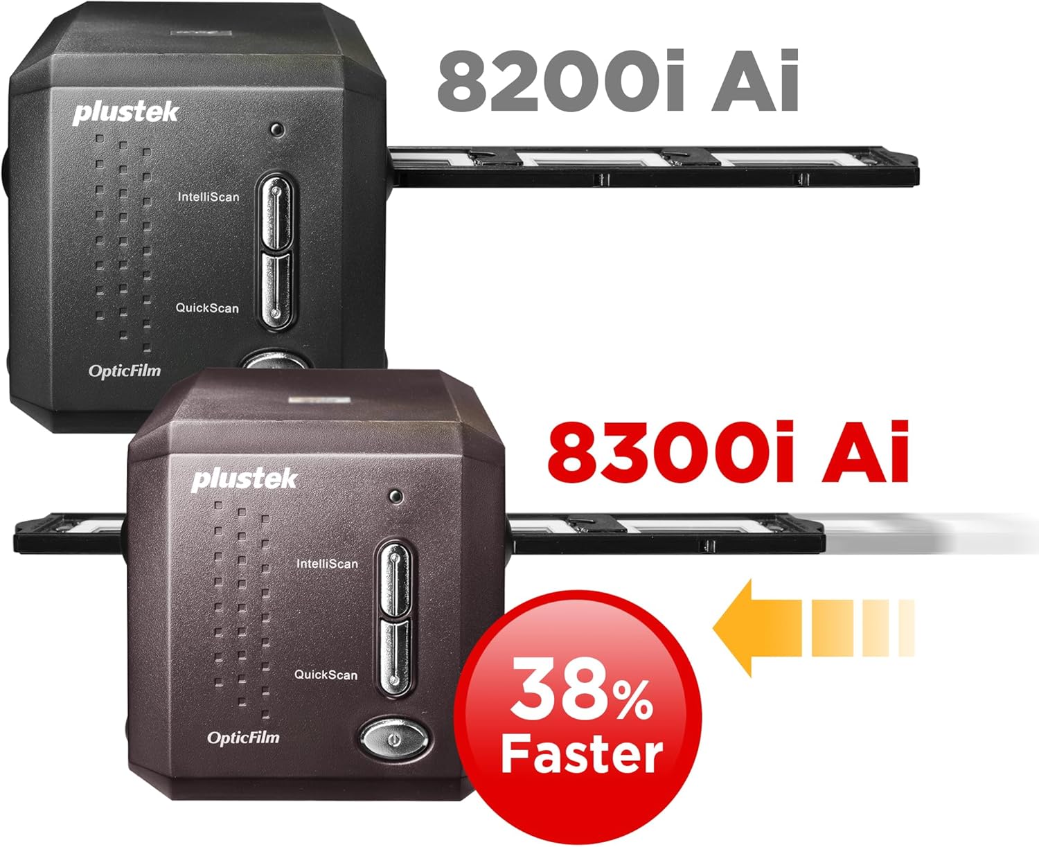 Plustek OpticFilm 8300i Ai 35mm Film & Slide Scanner – High-Resolution 7200 DPI with Infrared Dust & Scratch Removal