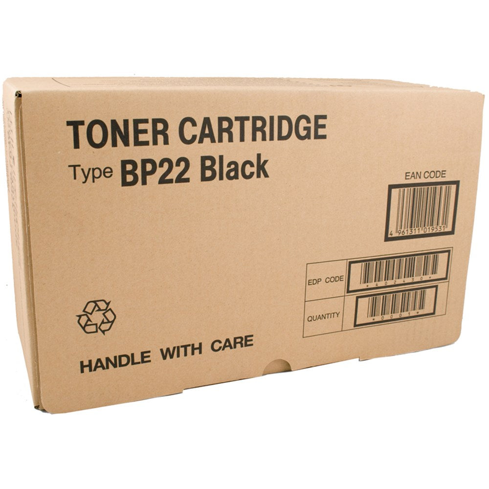 Genuine Ricoh Aficio BP20N Black Toner Cartridge – BP22 – 5,000 Page Yield