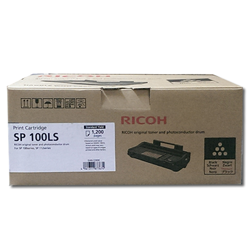 Genuine Ricoh 407167 Black toner cartridge for SP100LS SP112 (1.2K)