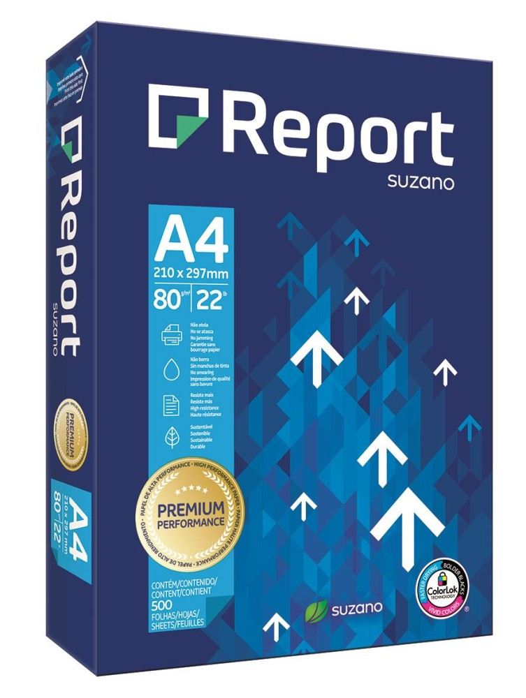 5x Reams Report A4 Copy Paper (2500 Sheets) 80GSM - 161CIE -FSC Certified