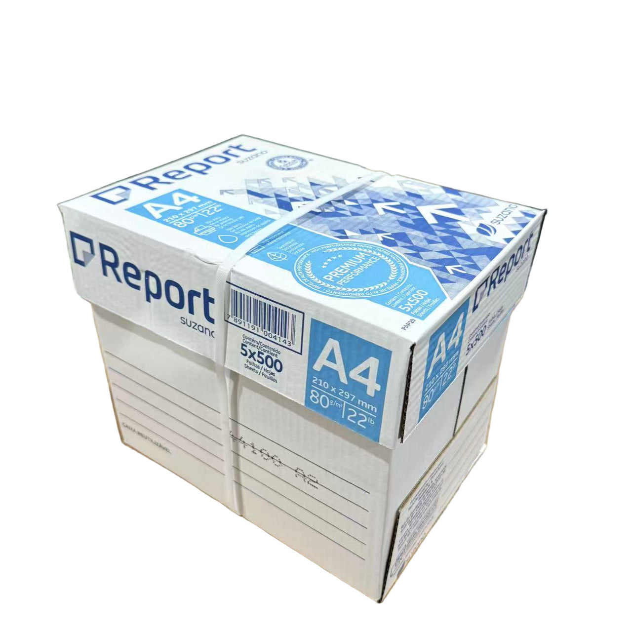 5x Reams Report A4 Copy Paper (2500 Sheets) 80GSM - 161CIE -FSC Certified