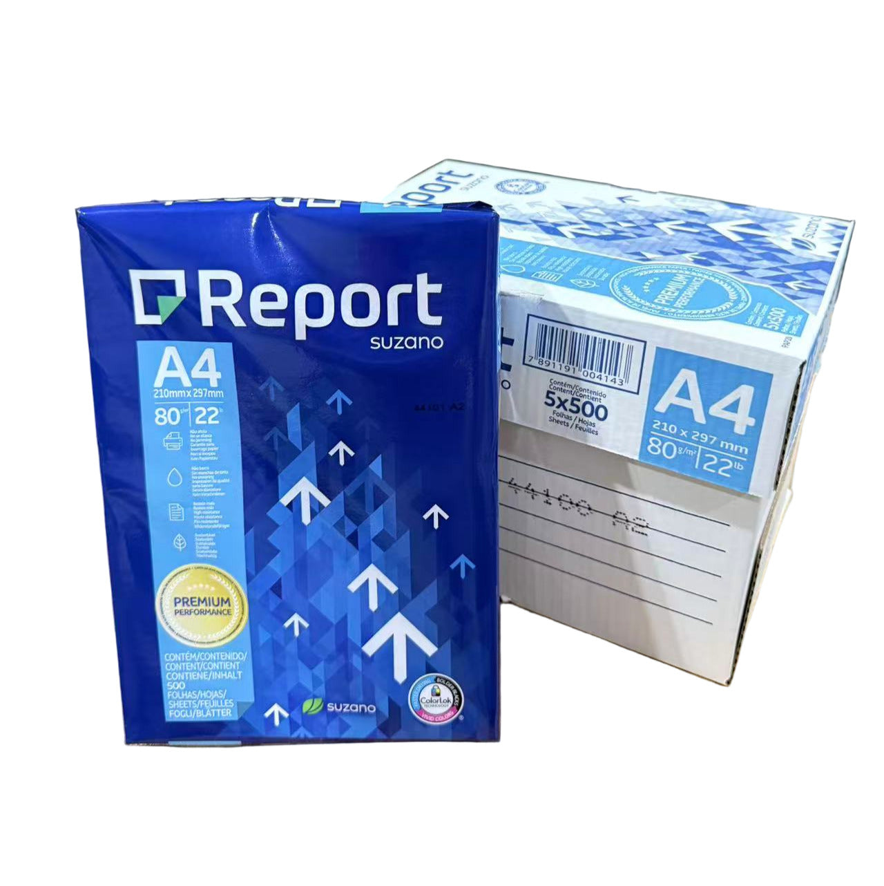 5x Reams Report A4 Copy Paper (2500 Sheets) 80GSM - 161CIE -FSC Certified