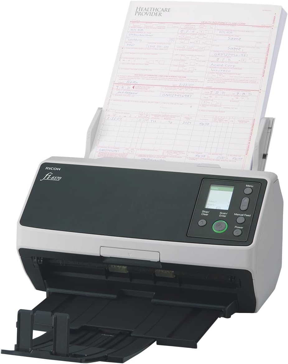 *Ex-Demo* Ricoh FI-8170 A4 Duplex High Speed Business Document Scanner 70PPM+Wty [PA03810-B051]