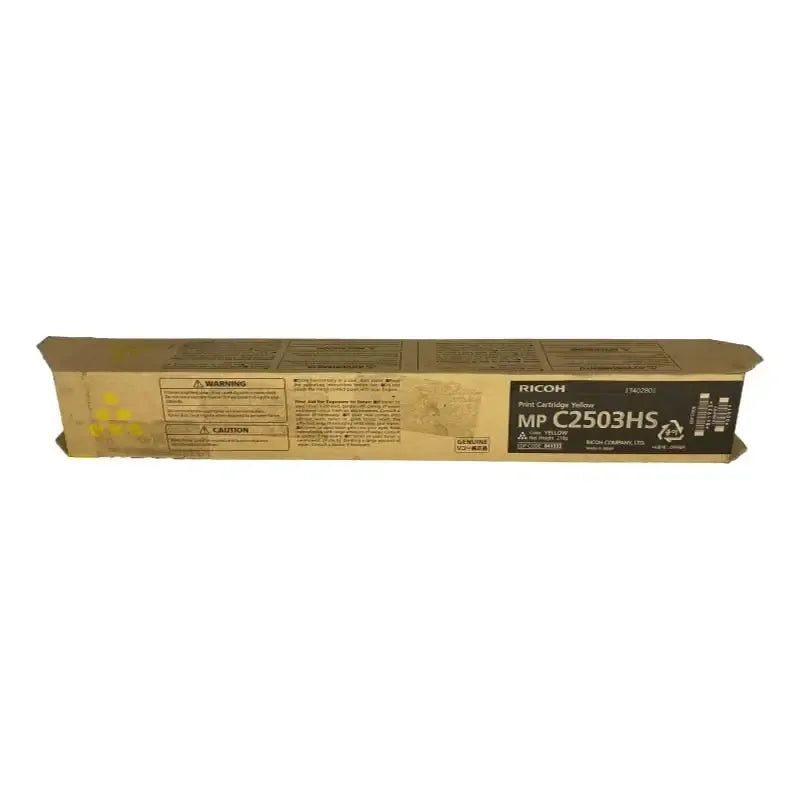 Genuine Ricoh Yellow Toner Cartridge for MP-C2503 / MP-C2003 / MP-C2504 / MP-C2503HS – 9.5K (841933)