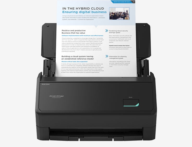 Ricoh Scansnap IX2400 A4 Wi-Fi Duplex Document Scanner+ADF 45PPM (BLACK)