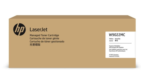 Genuine HP W9022MC Yellow Managed LaserJet Toner Cartridge for MFP E82540z E82550z (35K)