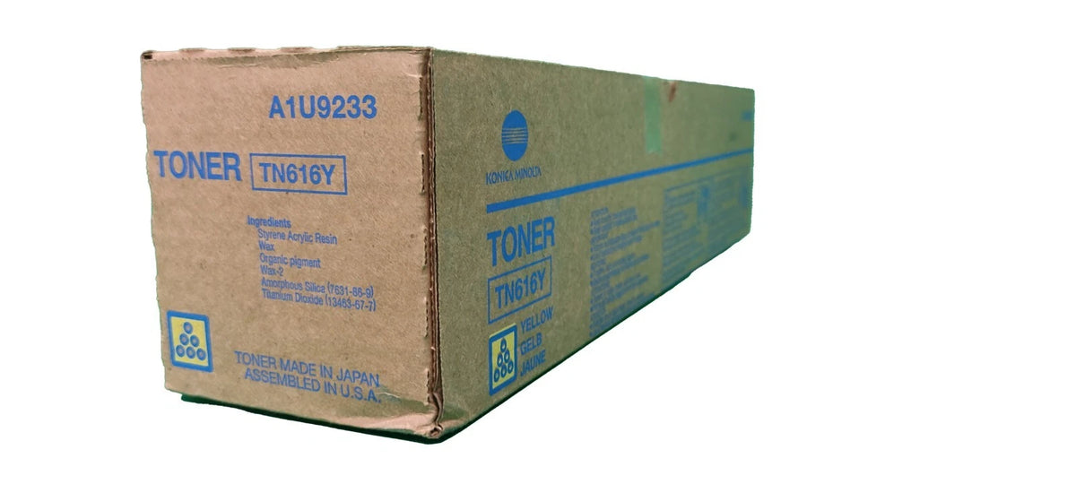 1 x Genuine Konica Minolta Bizhub Press C6000 C7000 Yellow Toner Cartridge TN616Y A1U9250