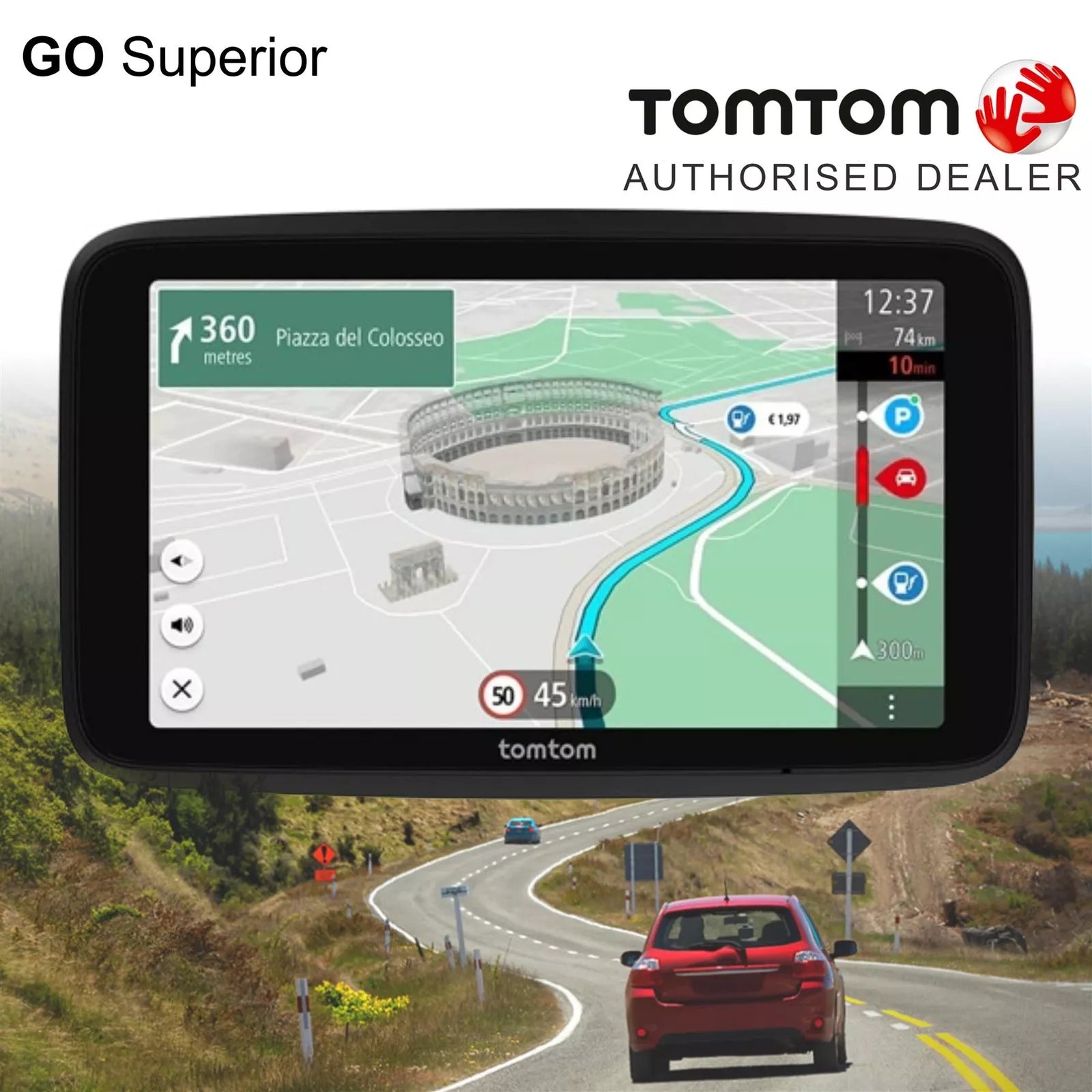 TomTom Car Sat Nav GO Superior 6" WiFi GPS Navigation+World Maps+Live Traffic Update [4YD60]