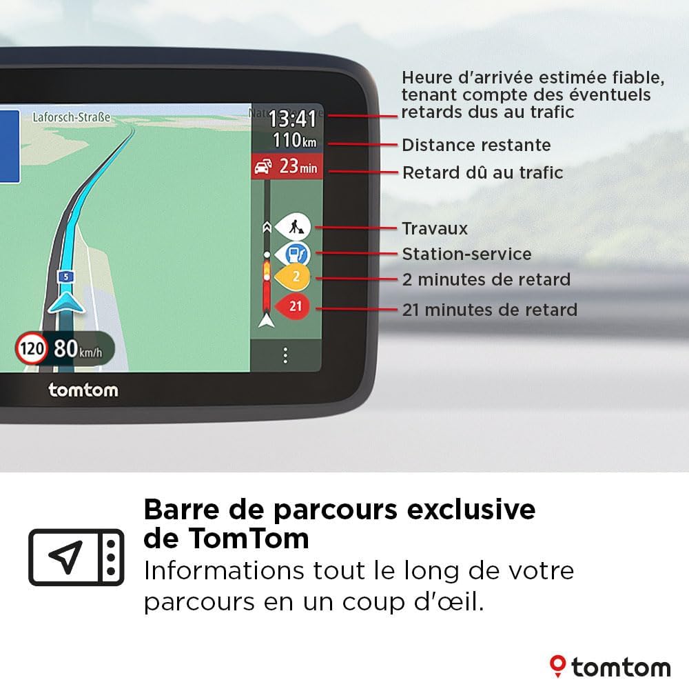 TomTom GO 6" Advanced Car Navigation GPS with Car Charger World Map+Traffic [4YF60] 1YF6.001.03