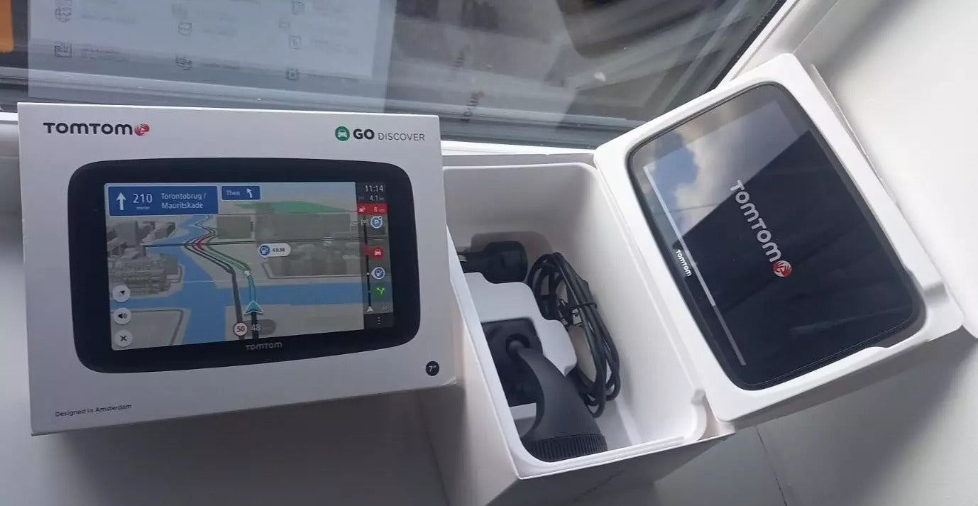 *Ex-Display* Tomtom Car Sat GO Discover 7" Wi-Fi GPS Navigation System+World Maps [4YB70]