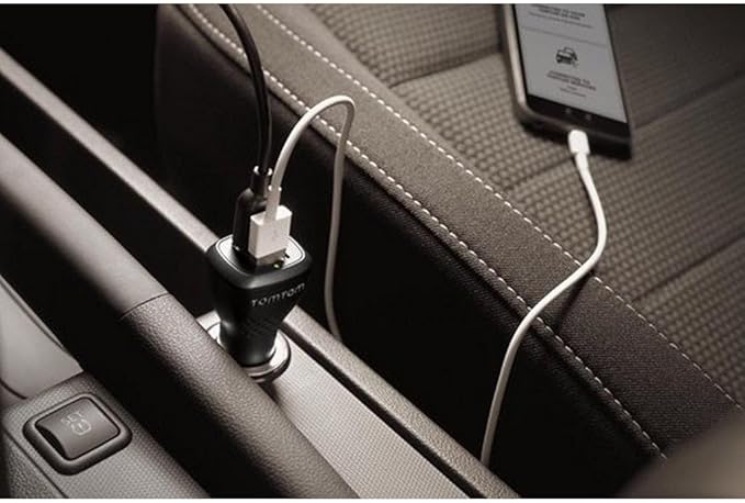 TomTom High Speed Dual Car Charger 2.4A for All TomTom Sat Nav GPS & iPhone Smartphones or Tablets