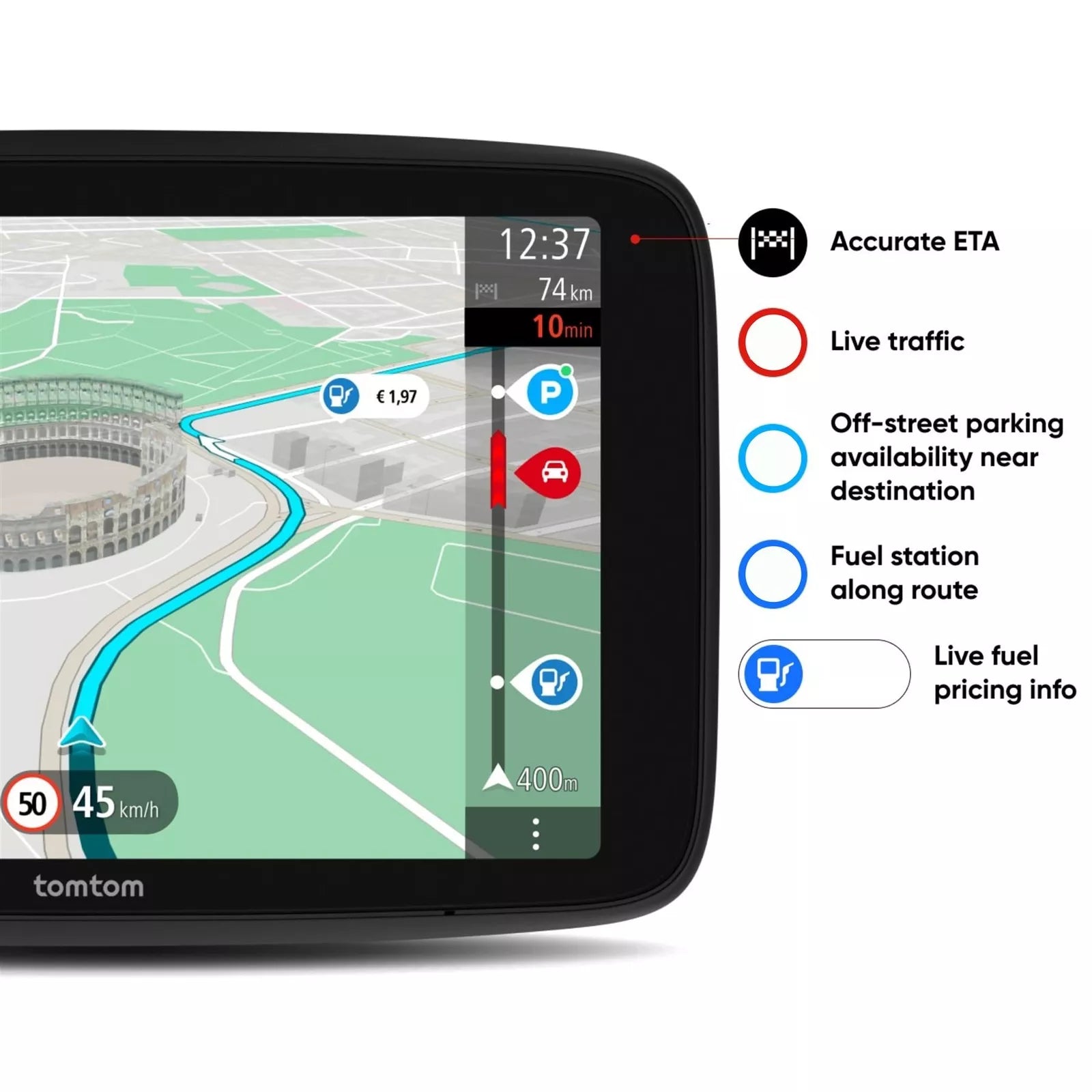 TomTom Car Sat Nav GO Superior 6" WiFi GPS Navigation+World Maps+Live Traffic Update [4YD60]