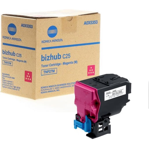 Genuine Konica Minolta Bizhub C25 TNP27 Magenta Toner 6K [A0X5-393]