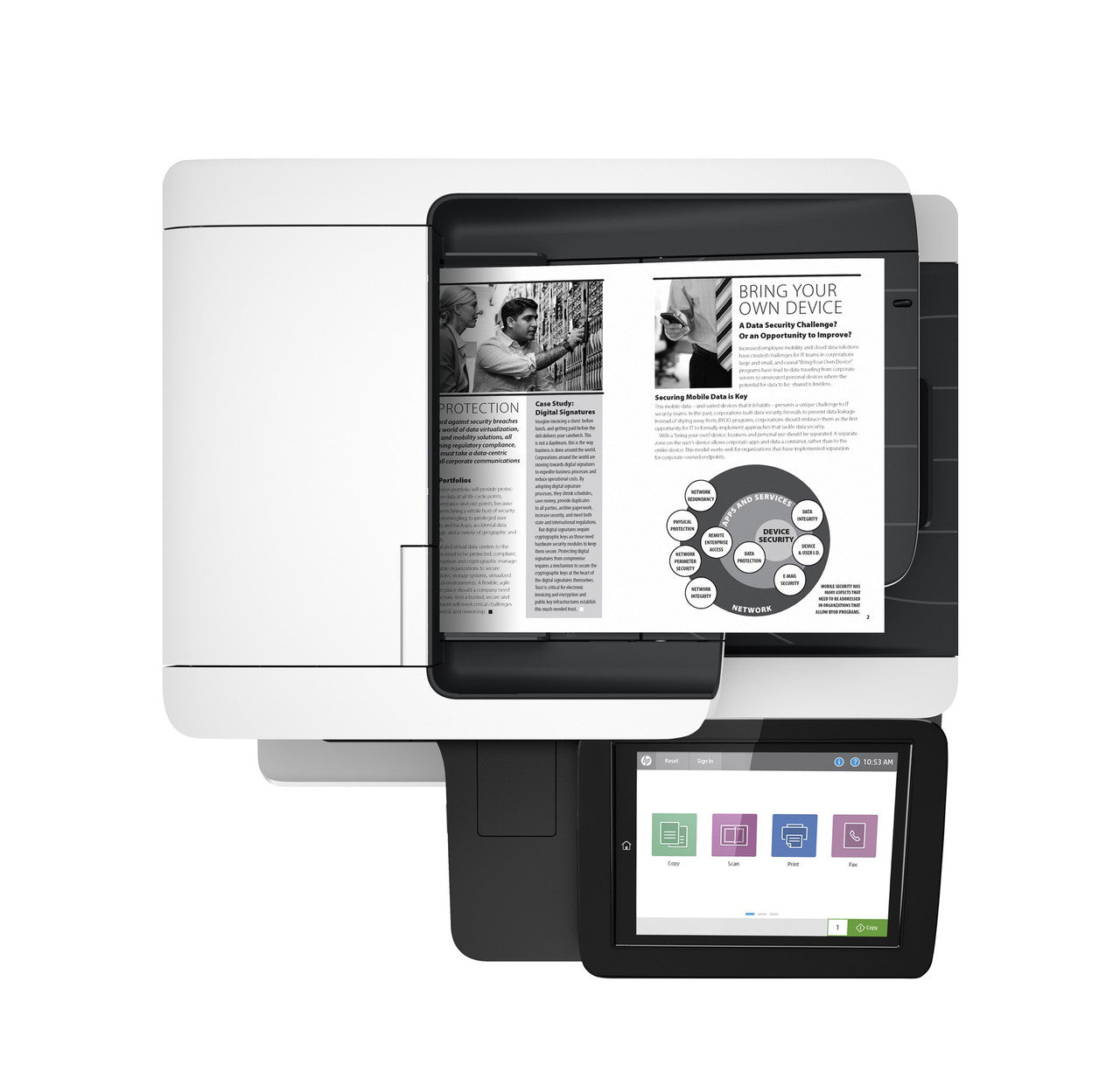 HP LaserJet Enterprise MFP M528dn 52ppm A4 Mono Printer + 4-year NBD Warranty