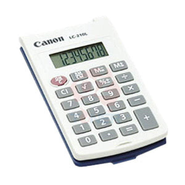 Canon Lc-210L Simple Handheld Calculator - 8 Digits Lcd Battery Powered Office