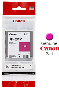 Genuine Canon PFI-031M Magenta Ink Cartridge for TM-240 TM-340 - 55ml [PFI031M]