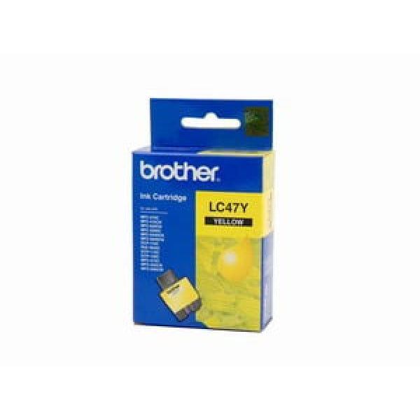 1 X Genuine Brother Lc-47 Yellow Ink Cartridge Lc-47Y -