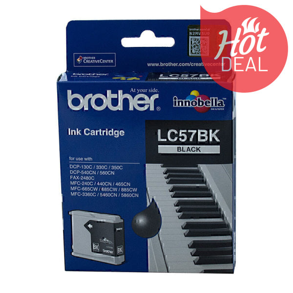 Brother LC57 Black Ink Cart LC-57BK