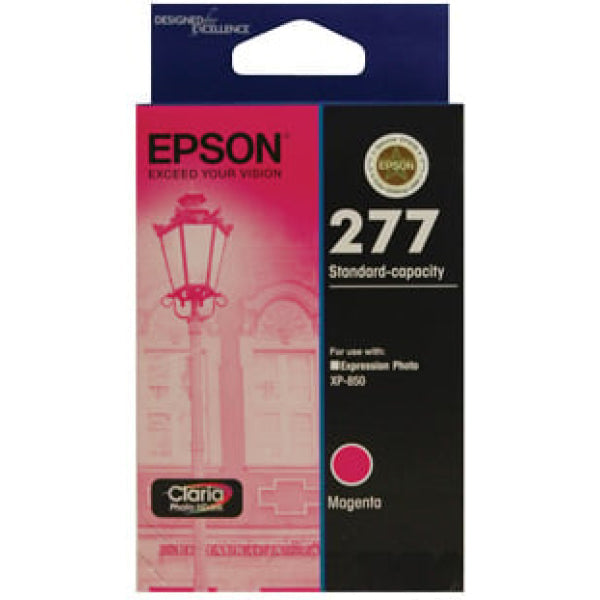 1 X Genuine Epson 277 Magenta Ink Cartridge Standard Yield -