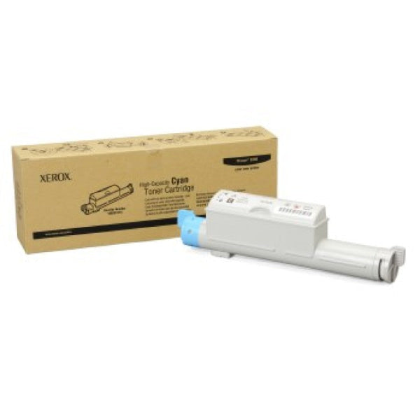 *Clear!* 1 X Genuine Fuji Xerox Phaser 6360 High Yield Cyan Toner Cartridge P6360 (10K) 106R01218 -