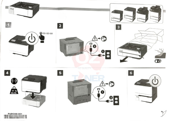 *Clear!* Genuine Lexmark 650 Sheet Duo Paper Tray/Cassette/Feeder For[42C7650] Cs521 Cs622 Cx42