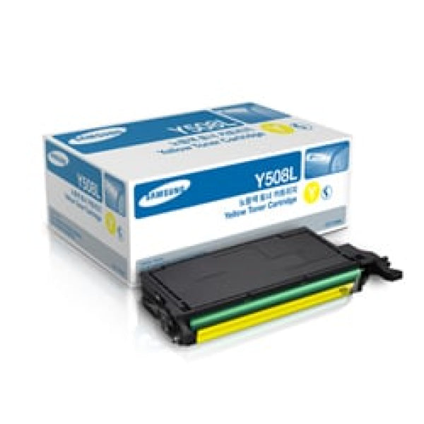 1 X Genuine Samsung Clp-620 Clp-670 Clx-6220 Clx-6250 Yellow Toner Cartridge Clt-Y508L Su535A -