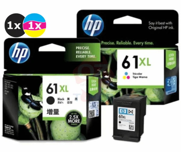 *Clear!* Hp 61Xl Black And Colour Ink Cartridge Combo Pack [Ch563Wa + Ch564Wa] - Expiry