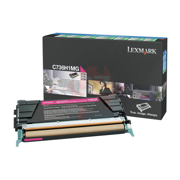 Lexmark Genuine C736H1MG MAGENTA HY Return Program Toner C736DN