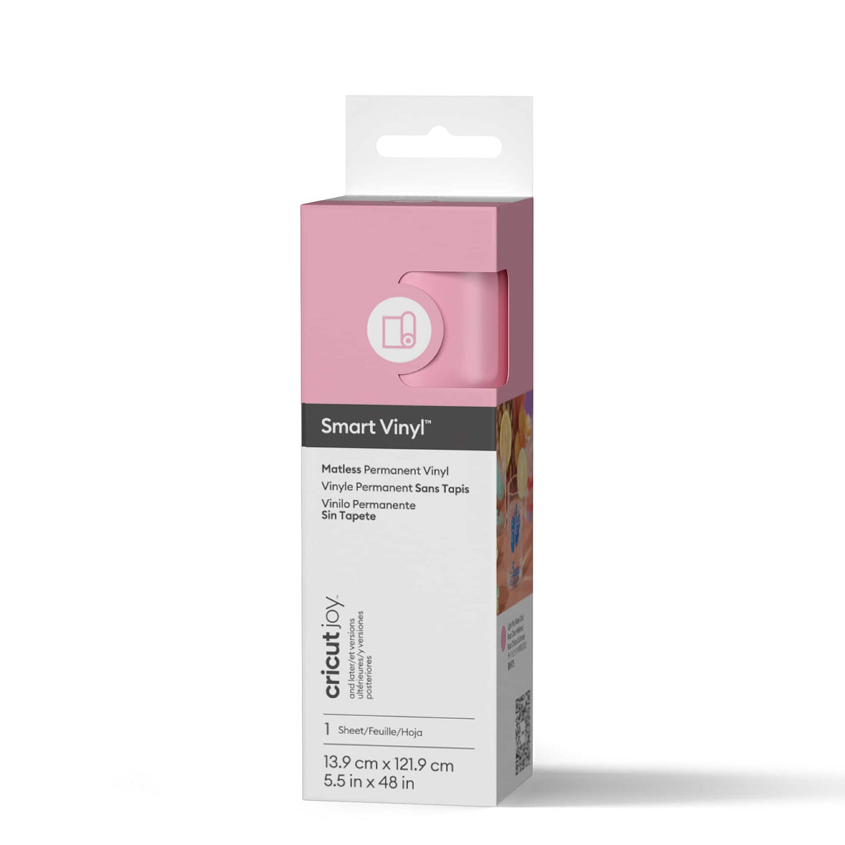 Genuine Cricut Joy 5.5 x 48 Inch Matte Permanent Smart Vinyl Light Pink