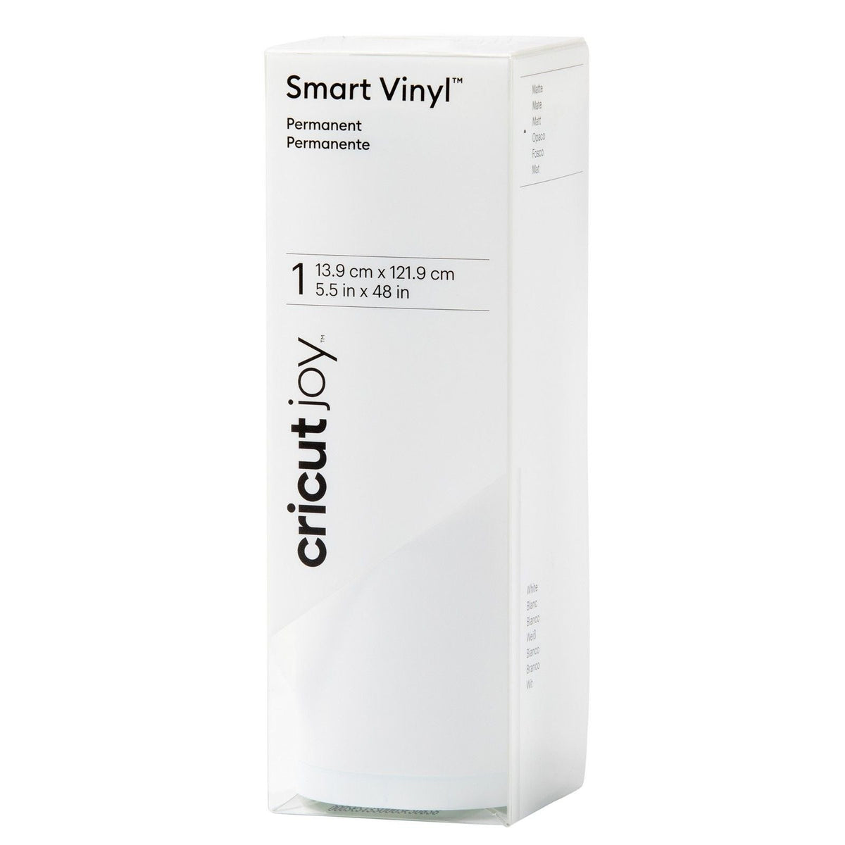 Genuine Cricut Joy 5.5 x 48 Inch Matte Permanent Smart Vinyl White