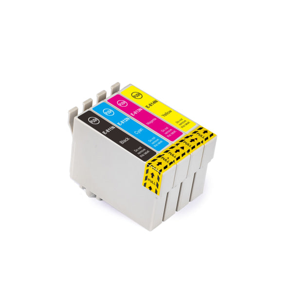Epson T0811N/T0812N/T0813N/T0814N B/C/M/Y Compatible Inkjet Cartridge Value Pack - Ink
