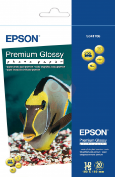 Epson Premium Glossy Photo Paper 4X6’ 20X Sheet 255Gsm [C13S041706] Paper