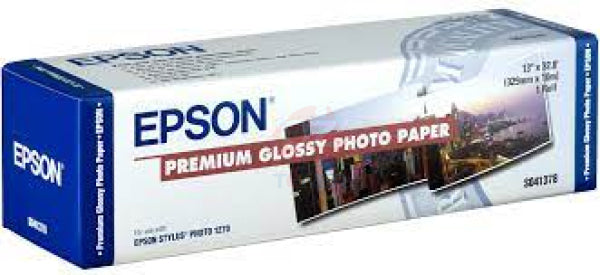 Epson S041378 A3+/13 Photo Paper Roll Media Premium Glossy (250) P/N:c13S041378