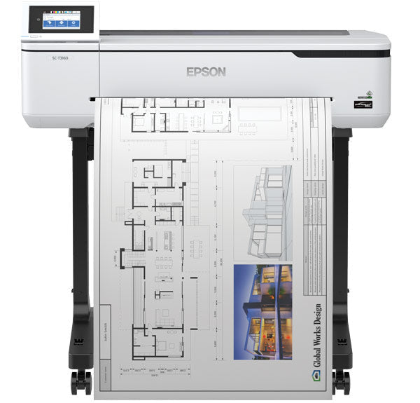Epson Surecolor T3160 A1 24 Large Format Single Function Printer+Stand - Cad & Pos Printing