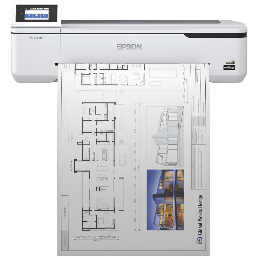 *Ex-Demo* Epson SureColor T3160N 24" Large Format Wireless Printer NO STAND [C11CF11412]