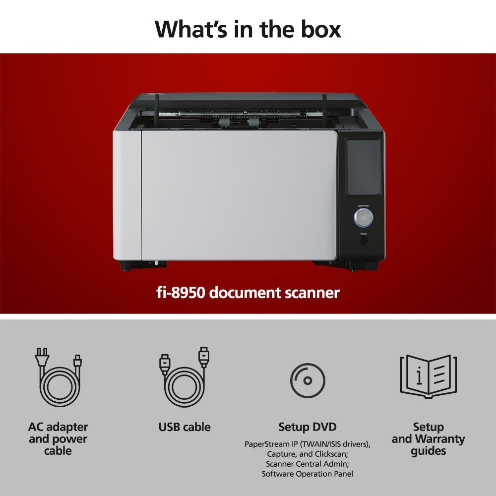 Ricoh FI-8950 A3 High Speed Business Document Scanner 150PPM ADF/USB3.1 [FI8950]