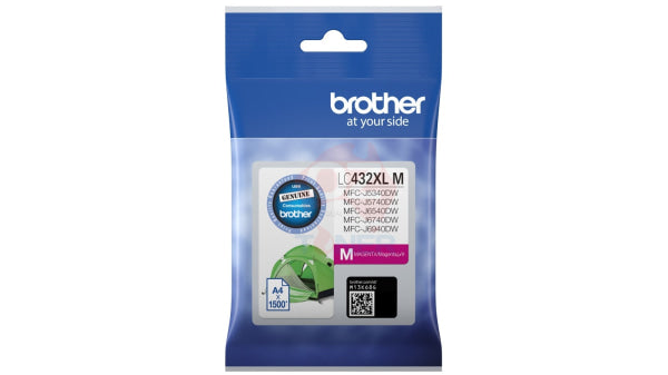 Genuine Brother Lc-432Xl Magenta Ink Cartridge For Mfc-J5340Dw/J5740Dw/J6540Dw/J6740Dw/J6940Dw