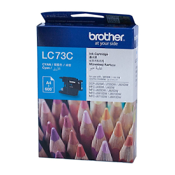 Brother LC73 Cyan Ink Cart LC-73C