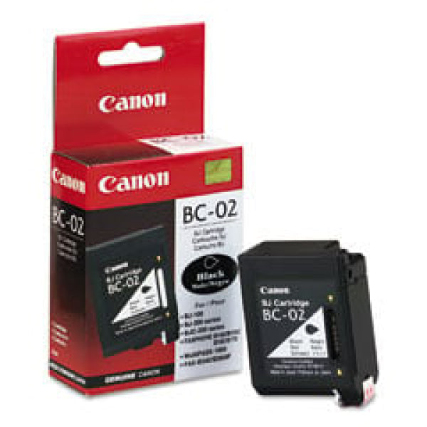 1 X Genuine Canon Bc-02 Black Ink Cartridge -